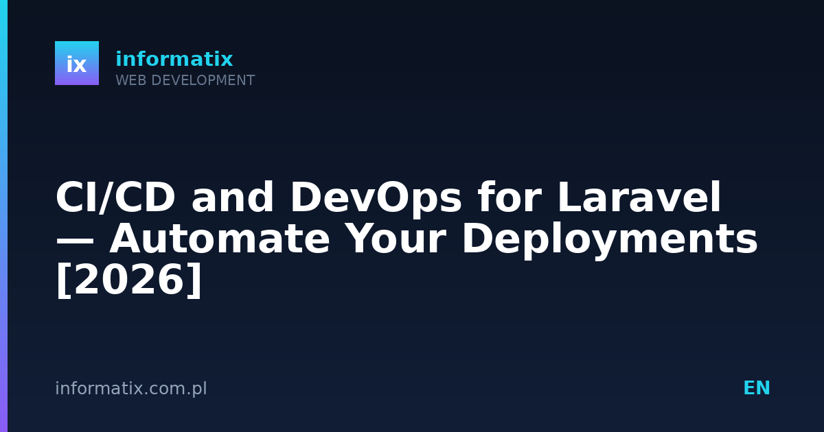 CI/CD and DevOps for Laravel — Automate Your Deployments [2026]